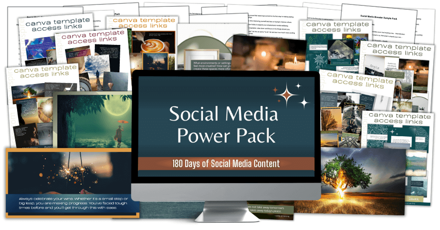 180 Day Social Media Power Pack Marketing Mockup image