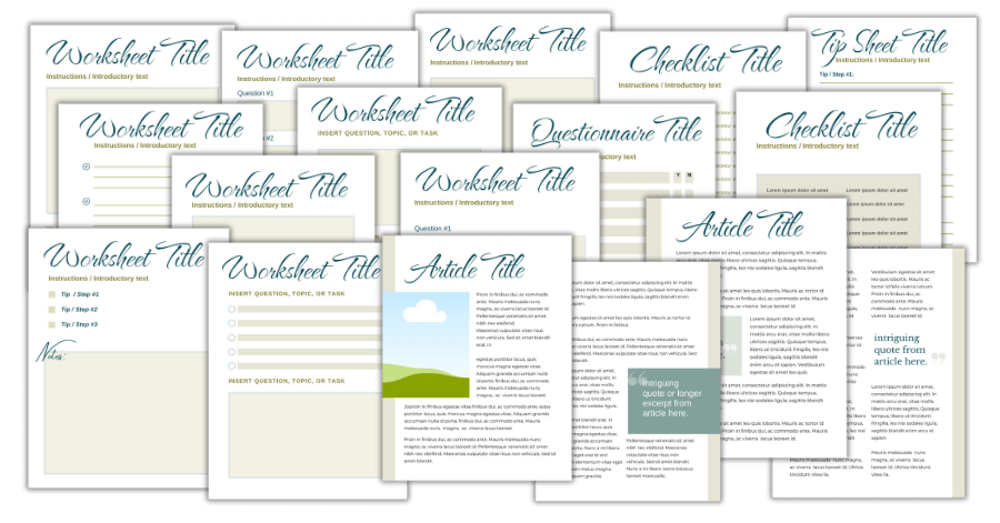 Resilience PLR Printables composity marketing  picture