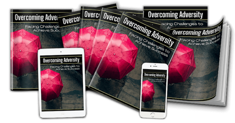 Overcoming Adversity PLR ecover set v3 - marketing image