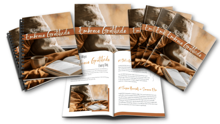 Free Embracing Gratitude PLR Lead Magnet - eCovers - v1