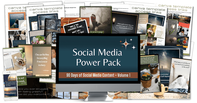 90 Day Social Media Pack Volume 1 - composite marketing image