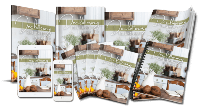 Decluttering_eCover_v1 Decluttering for a Happier Life eCovers marketing mockup image