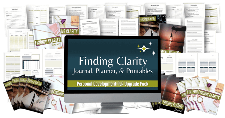 DFY Finding Clarity Journal Upgrade Bundle Marketing Mockup image