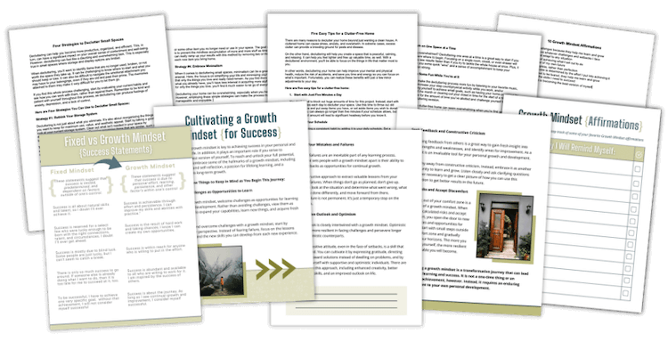 FreeGrowthMindset_Mockup Free Growth Mindset PLR Sample Pack - marketing mockup image