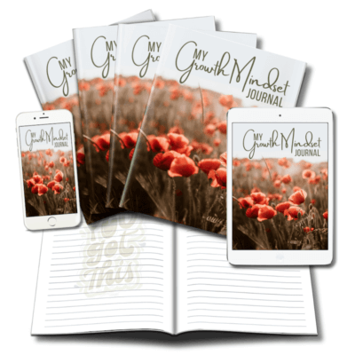 GrowthMindsetPLR_Journal_eCovers_v1 Growth Mindset Journal eCover v1 marketing mockup image
