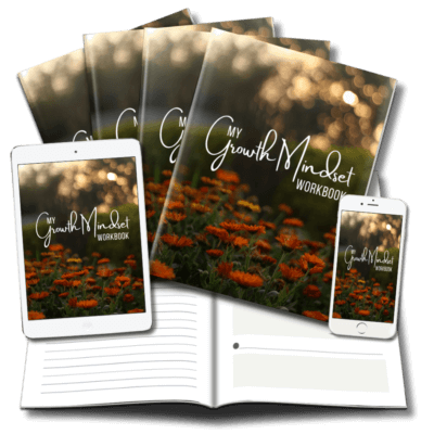 GrowthMindsetPLR_Workbook Growth Mindset Workbook marketing mockup image