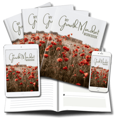 GrowthMindsetPLR_Workbook_v2 Growth Mindset Workbook marketing mockup image
