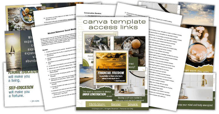 MindsetMakeover_SMP_marketingimage Mindset Social Media PLR Pack - Look inside marketing image