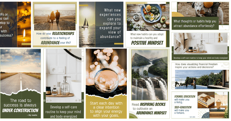 MindsetMakeover_SMP_samplegraphics_1 Mindset Social Media PLR sample social media graphics marketing image v1