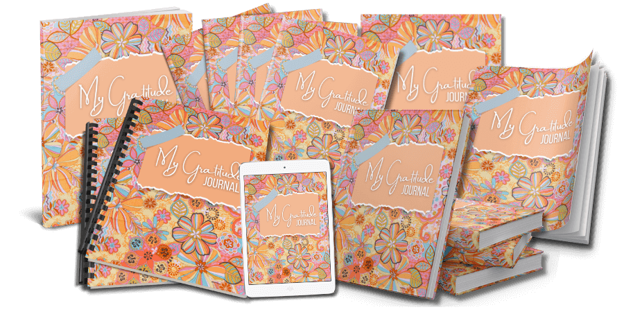 GratitudeJournal_eCovers_bonus Gratitude Journal eCovers bonus set composite marketing image