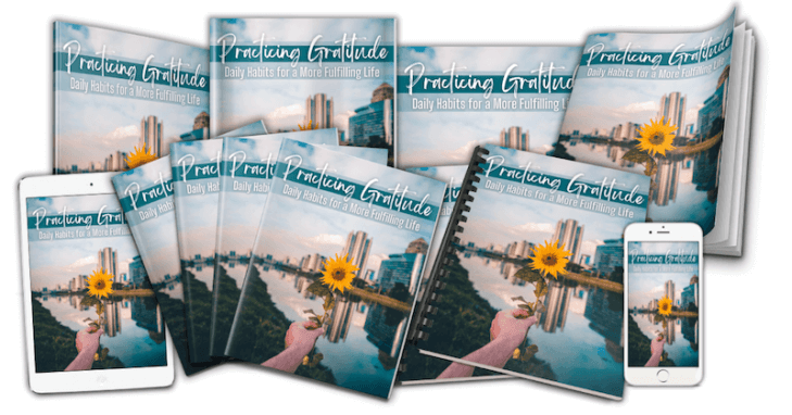 PracticingGratitude_eCovers_v2 Practicing Gratitude PLR Workbook eCover designs - composite marketing image - version 2