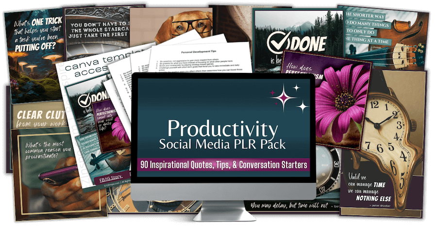 Productivity & Time Management social media pack