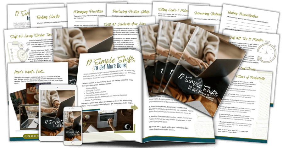 Shifts PLR Lead Magnet Kit ecover v1 - composite marketing image