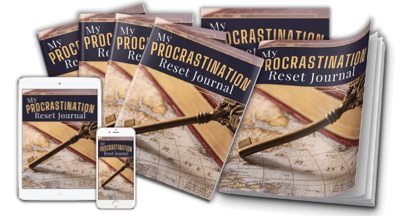 Procrastination Reset Journal eCovers v2 marketing image