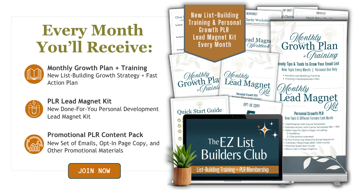 EZ List Building Club composite marketing image