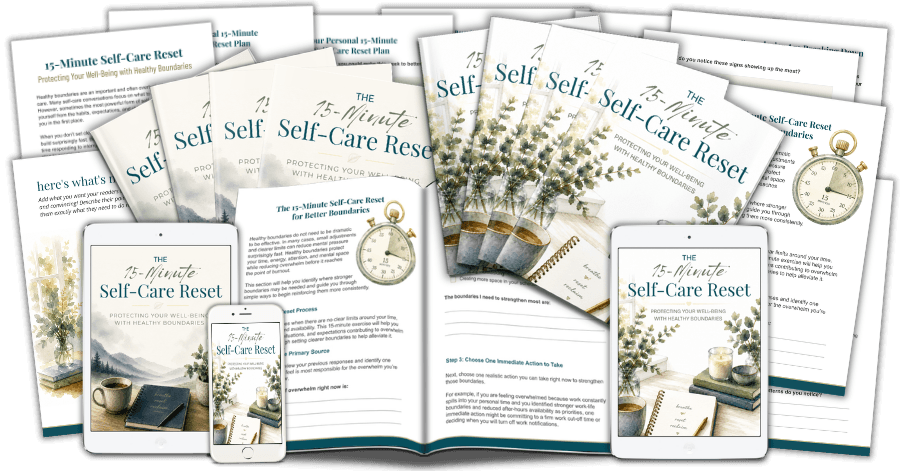 EZLBC_SelfCareReset Self-Care Reset Lead Magnet Kit composite marketing image