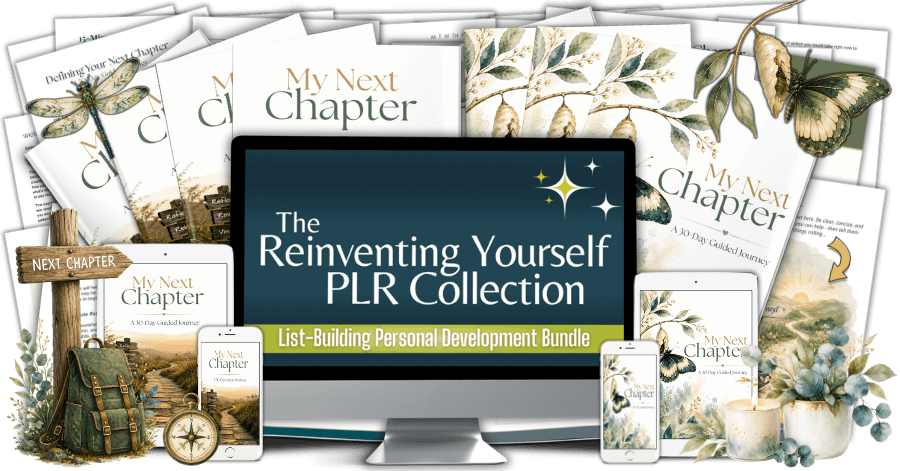 Reinventing Yourself PLR Collection marketing mockup image