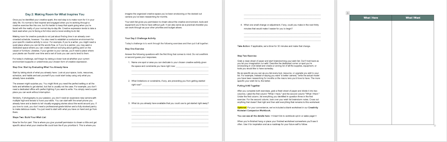 Creativity PLR Challenge Day 2 Challenge Article - preview