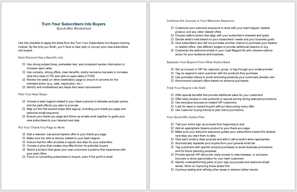 Screenshot 2026-10-03 at 4.45.48 PM Turning Subscribers Into Buyers Checklist marketing image
